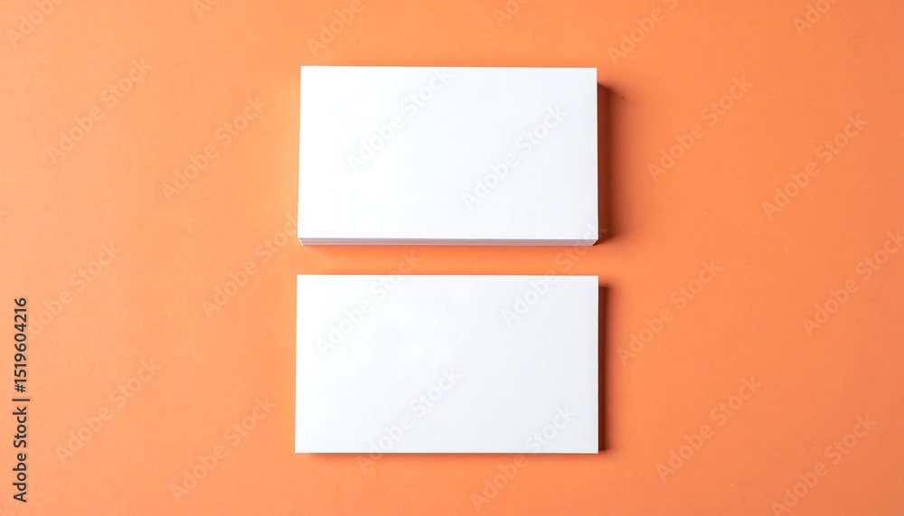 Blank Business Cards Mockup Clean, Minimalist Design Template Blank Business Cards Mockup Clean, Minimalist Design Template
