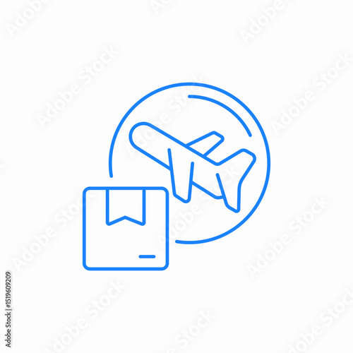 air cargo icon sign vector