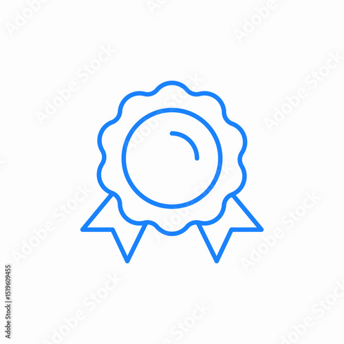 award ribbon icon sign vector