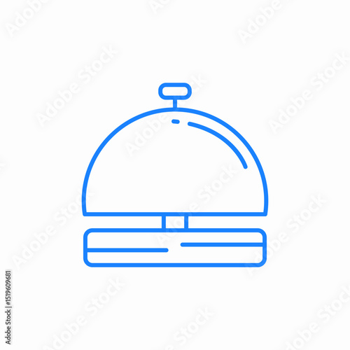 bell service reception icon sign vector