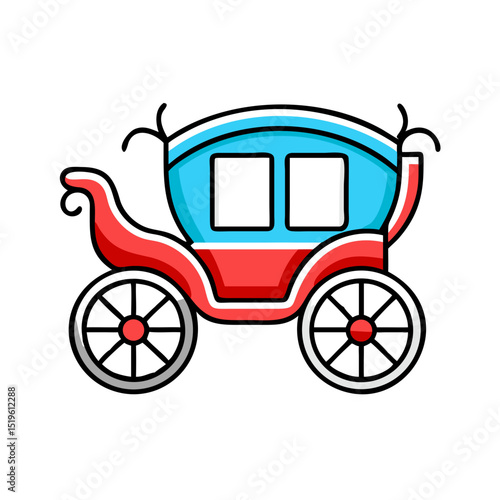 Horse carriage for travel or historic tourism.