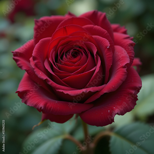 red rose in garden