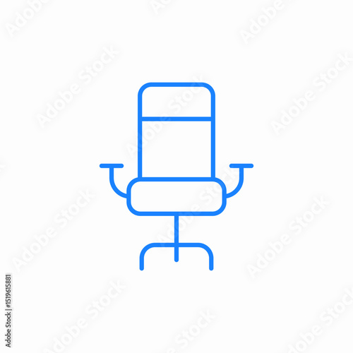 office chair icon sign vector
