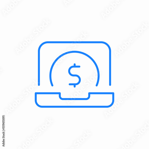 online banking icon sign vector