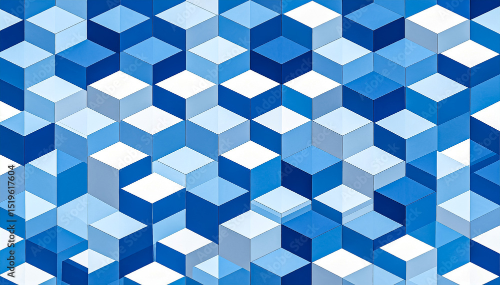 Isometric cubes composition, abstract 3D geometric pattern. Isometric cubes composition, abstract 3D geometric pattern.