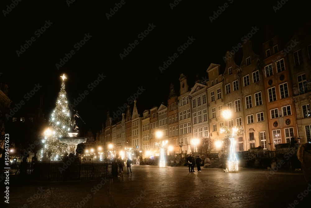 Fototapeta premium ポーランド・グダニスクの美しい歴史的街並み