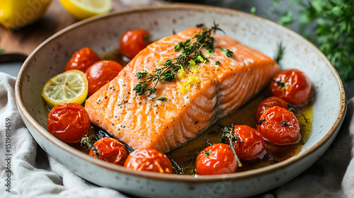 food, meal, salmon, fish, dinner, plate, grilled, meat, salad, chicken, lunch, tomato, steak, seafood, healthy, dish, fried, gourmet, cuisine, cooked, vegetables, white, vegetable, fillet, lemon