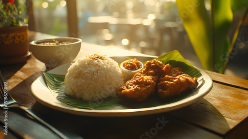 food, chicken, fried, meat, meal, dinner, rice, plate, cuisine, dish, vegetable, sauce, delicious, gourmet, pork, lunch, fish, restaurant, cooked, closeup, potato, baked, healthy, seafood, white