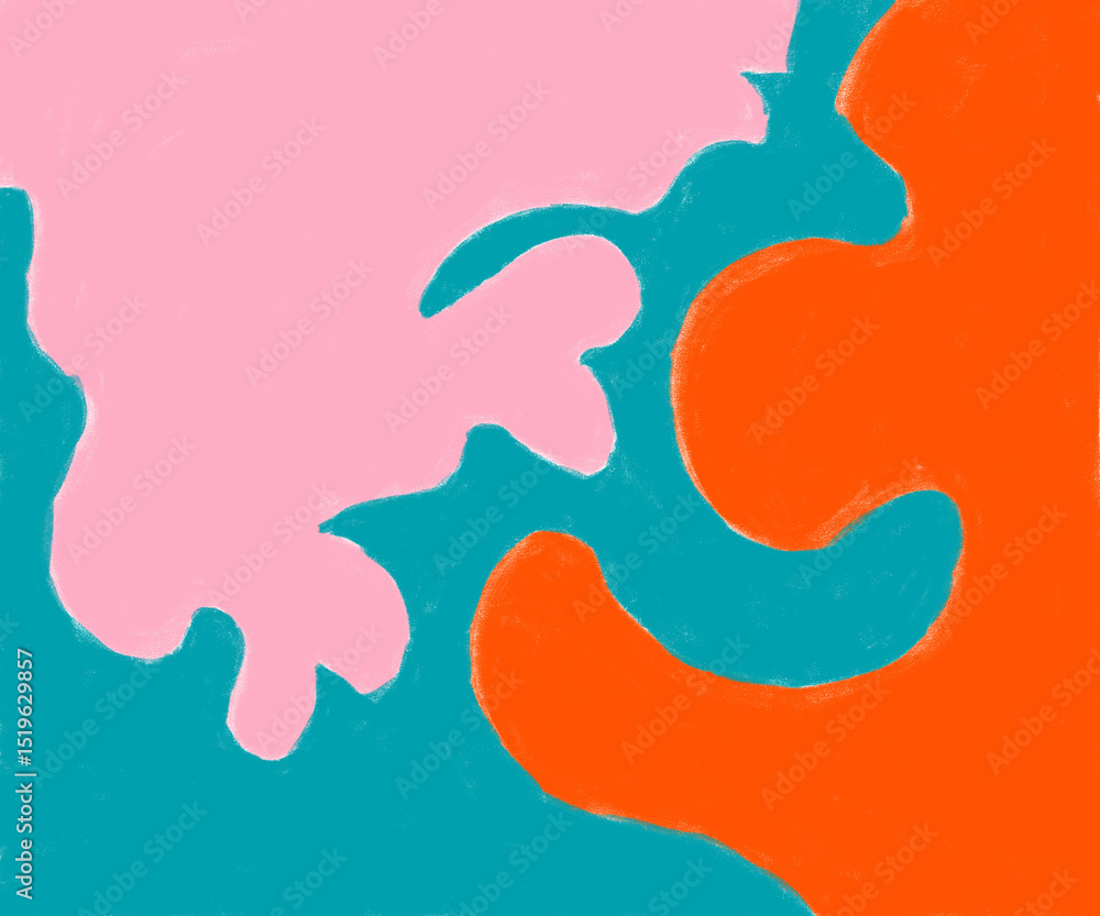 Obraz premium Drawing Illustration Abstract Shape Retro Background Vintage