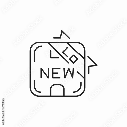 new label icon sign vector