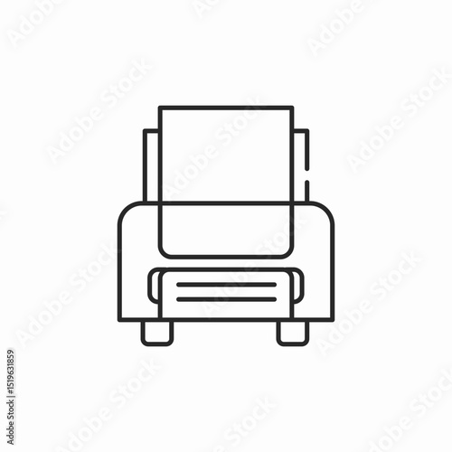 printer print icon sign vector