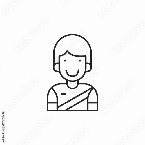 soccer player icon sign vector