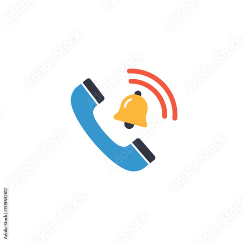 Colorful illustration of a phone with a notification bell, symbolizing communication