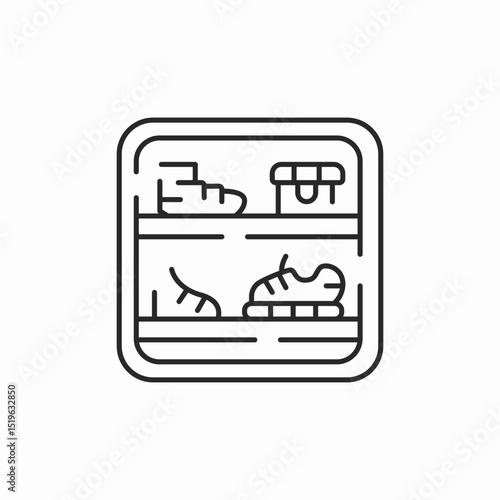 store shelfs icon sign vector