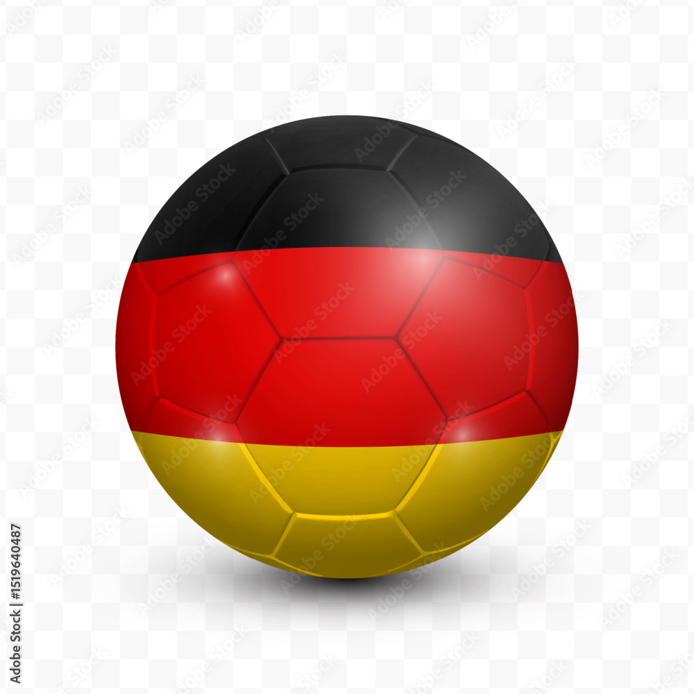 Ball Flag of German with transparent background, Vector Illustration. Ball Flag of German with transparent background, Vector Illustration.