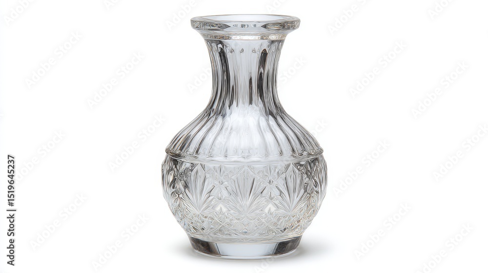 Exquisite clear glass vase with delicate floral design for stunning flower arrangements Exquisite clear glass vase with delicate floral design for stunning flower arrangements