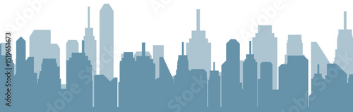 Modern City Skyline silhouette Vector