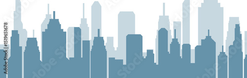 Modern City Skyline silhouette Vector