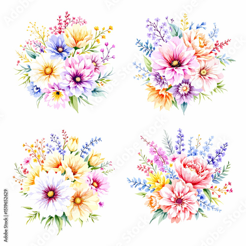 Pink floral seamless vector design with blooming daisies and gerbera flowers for spring and summer decoration