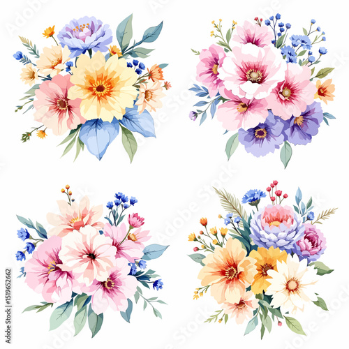Pink floral seamless vector design with blooming daisies and gerbera flowers for spring and summer decoration