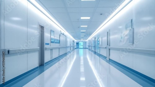 Wallpaper Mural Empty hospital corridor Torontodigital.ca