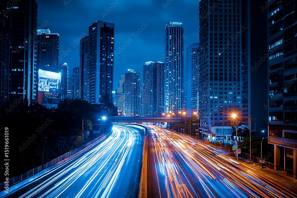 Obraz premium Data streaming between IoT-enabled devices creating real-time monitoring systems for smart cities 