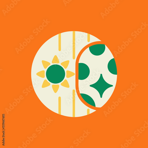 Futuristic Neon Cityscape at Twilight with Glowing Skyscrapers, Sleek Lines, and Vibrant Colors in a Bold Vector Graphic Design