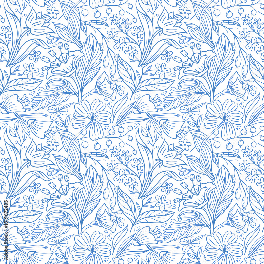 Seamless floral pattern for indian saree design Seamless floral pattern for indian saree design
