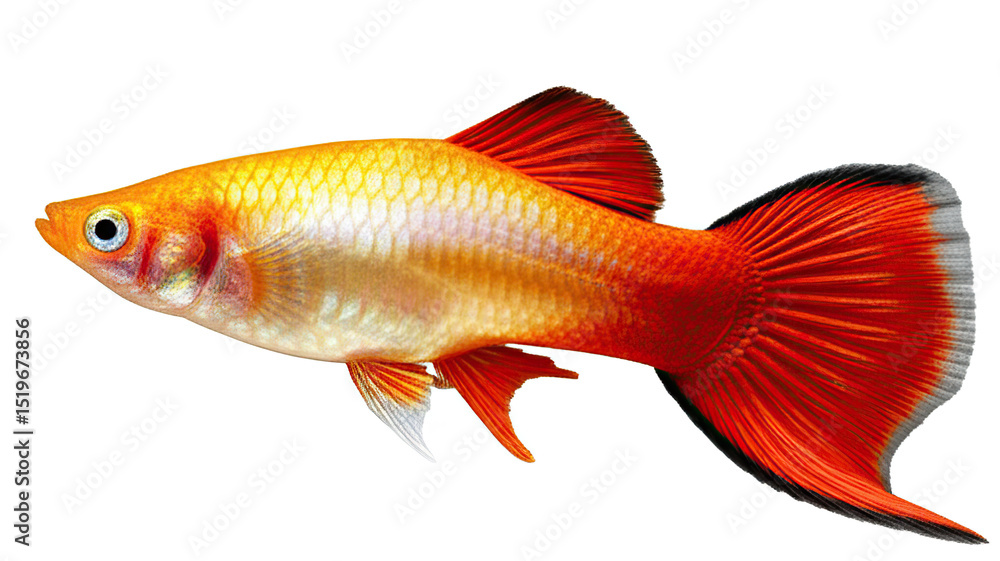 swordfish aquarium fish cut out on a white, transparent background swordfish aquarium fish cut out on a white, transparent background
