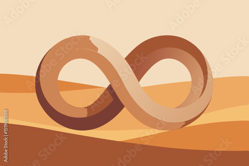 Desert Infinity  A Timeless Symbol of Endless Horizons and Sands