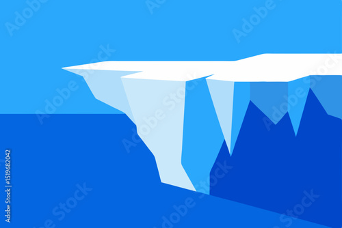 Stunning Iceberg Illustration A Majestic Glacial Formation