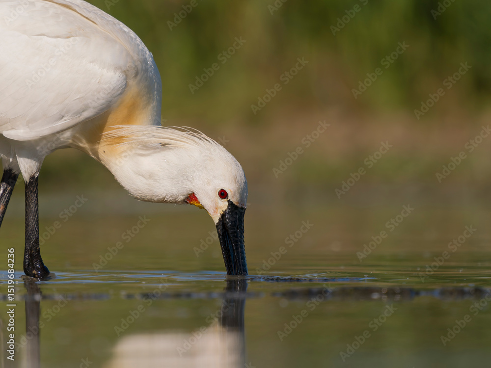 Obraz premium Spoonbill, Platalea leucorodia