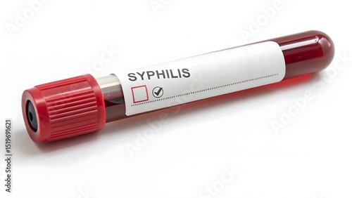 Blood Sample Tube for Syphilis Testing in Clinical Laboratory Setting