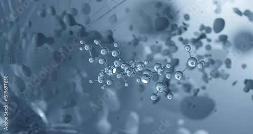 Wallpaper Mural Papaverine rotating molecular 3d structure ball-and-stick model, looped video central alpha-agonists
 Torontodigital.ca