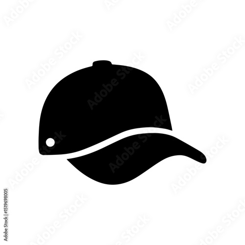 Baseball cap icon in transparent background


