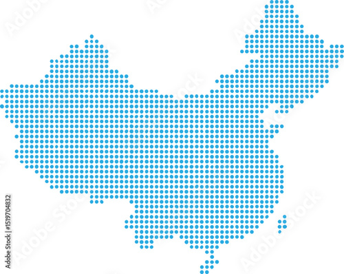 China, Map, Asia, Dot Map, Simple Map, country, mosaic, geography, vector, tiled, mesh, dot, national, nation, world, map, asia, dots, travel, symbol, dotted
