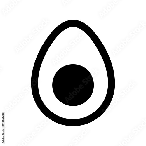Egg white icon with transparent background


