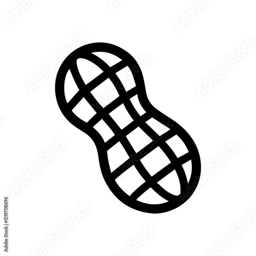 Peanut icon with transparent background

