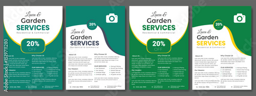 lawn care flyer design template. landscaping and gardening lawn care service flyer, poster, leaflet design lawn care garden or landscaping services Tree and gardening service poster leaflet design.