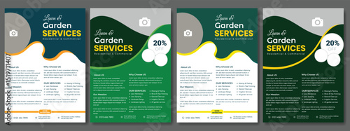 lawn care flyer design template. landscaping and gardening lawn care service flyer, poster, leaflet design lawn care garden or landscaping services Tree and gardening service poster leaflet design.
