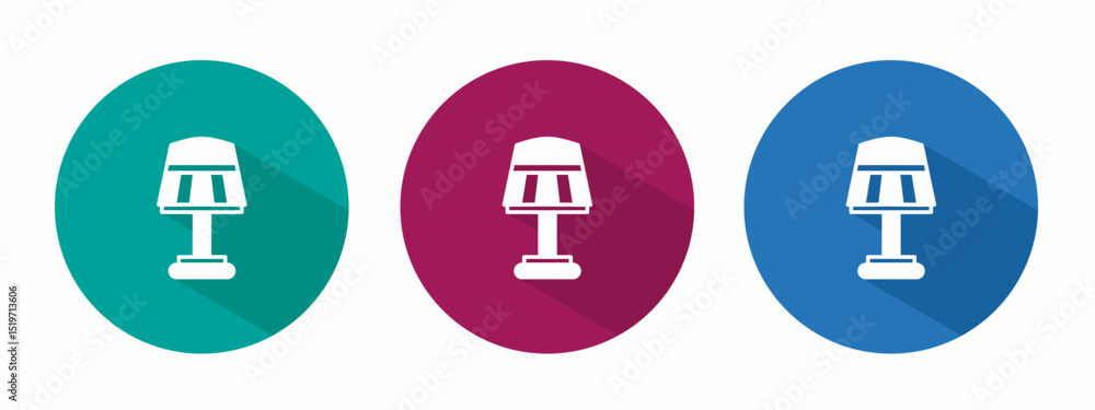 Icon for decorative lamp vector illustration in flat. Icon for decorative lamp vector illustration in flat.
