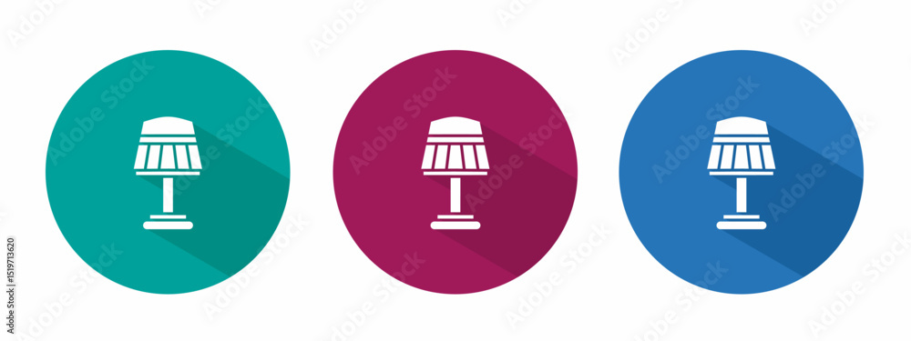 Icon for decorative lamp vector illustration in flat. Icon for decorative lamp vector illustration in flat.