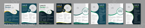 lawn care flyer design template. landscaping and gardening lawn care service flyer, poster, leaflet design lawn care garden or landscaping services Tree and gardening service poster leaflet design.