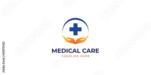 Medical Care Logo design, Health Care Logo design, pharmacy logo design template