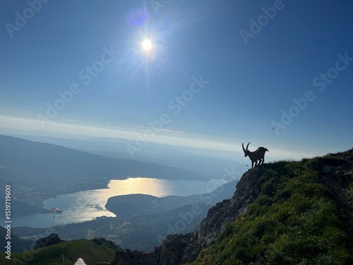 sunset la Tournette Annecy