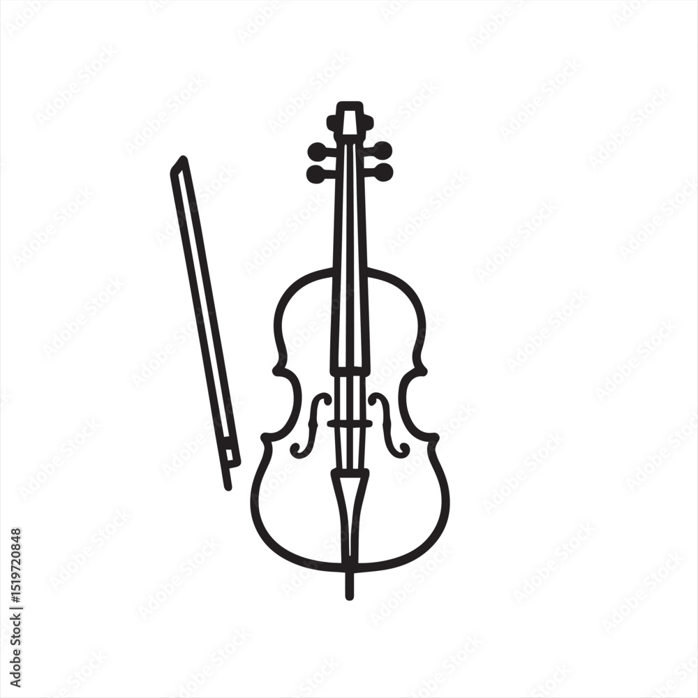 Fototapeta premium violin isolated on white