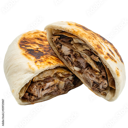 Tasty Doner Kebab Wraps with Meat and Veggies – Concept Food Image | AI-Generated