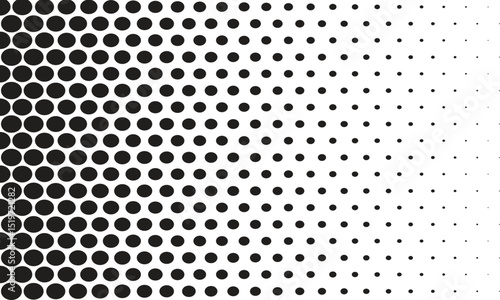  abstract black colour polka doat seamless pattern. Vector illustration.