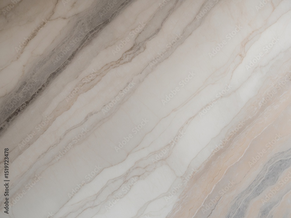 Obraz premium Polished Marble Slab with Delicate Veins A Luxurious and Elegant Natural Stone.