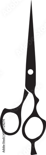 Scissors icon design, Simple scissor silhouettes in different styles, clippers icon